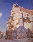 Alfred Sisley The Church at Moret oil painting artist